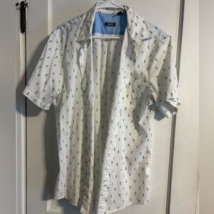 IZod anchor short sleeve men’s button down